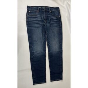 American Eagle Airflex Athletic Fit Stretch Jeans Mens Size 34x34 HEMMED 32"